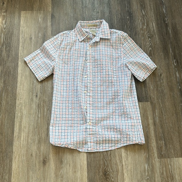 Seersucker Short Sleeve Button Down - LL Bean - Small Slightly Fitted - Picture 1 of 3